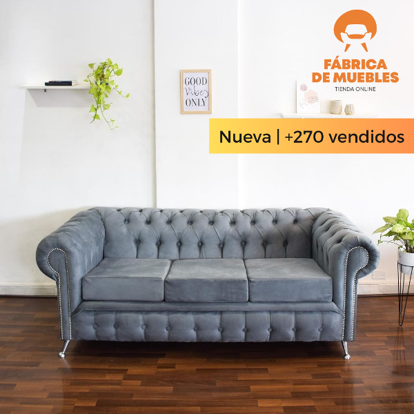 Sillón Chesterfield 3 Cuerpos