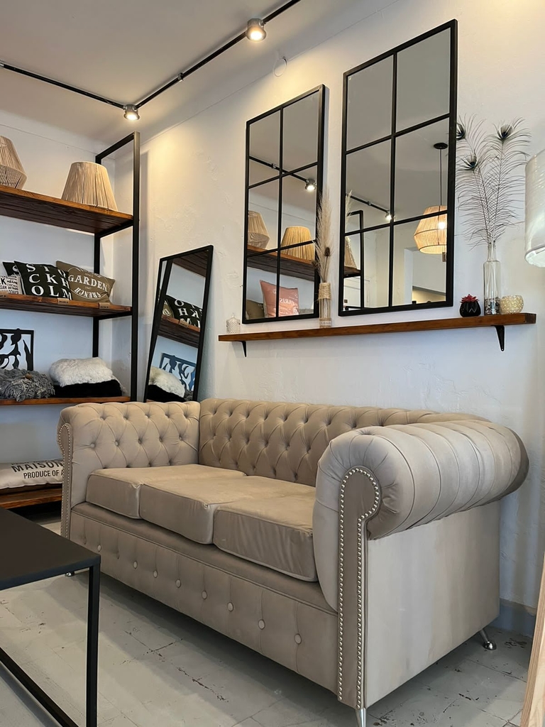 Sillón gris en living